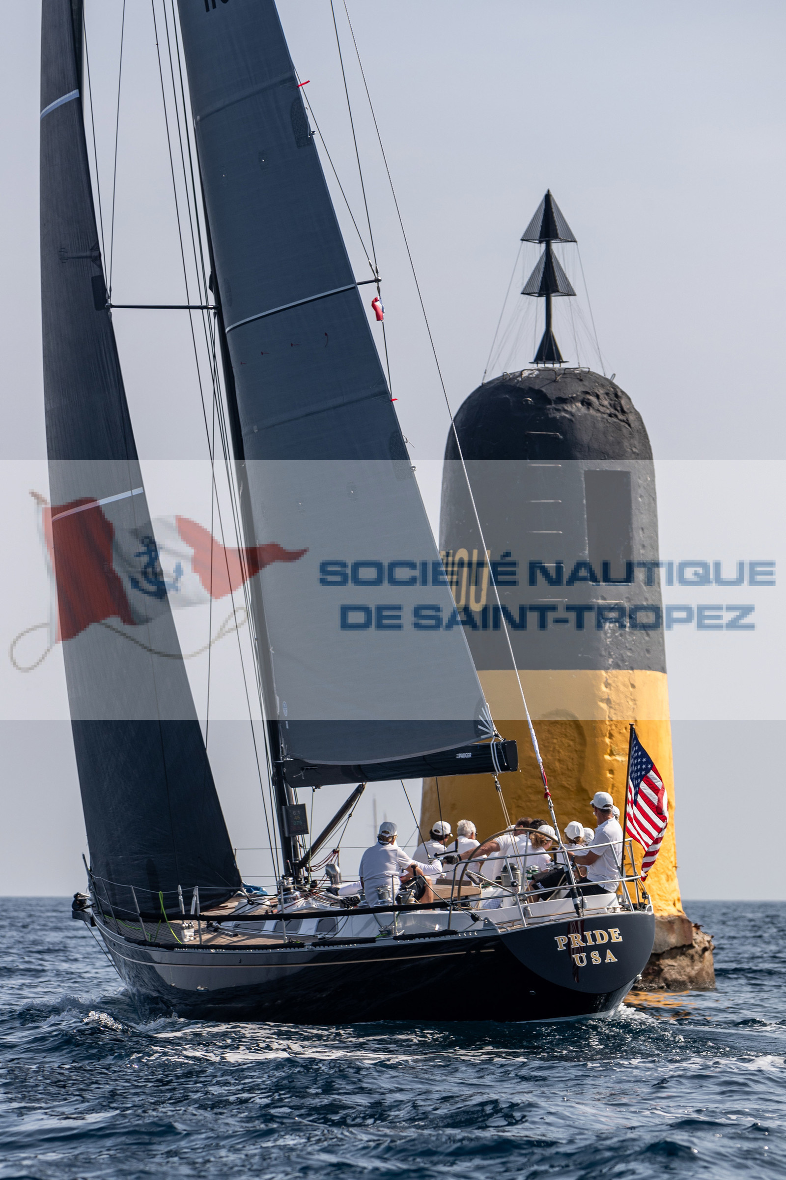 05 10 2023, Saint-Tropez (FRA,83), Les Voiles de Saint-Tropez 2023, Race Day 5, Défi Pride Vs Ikra 05 10 2023, Saint-Tropez (FRA,83), Les Voiles de Saint-Tropez 2023, Race Day 5, Défi Pride Vs Ikra