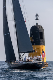 05 10 2023, Saint-Tropez (FRA,83), Les Voiles de Saint-Tropez 2023, Race Day 5, Défi Pride Vs Ikra