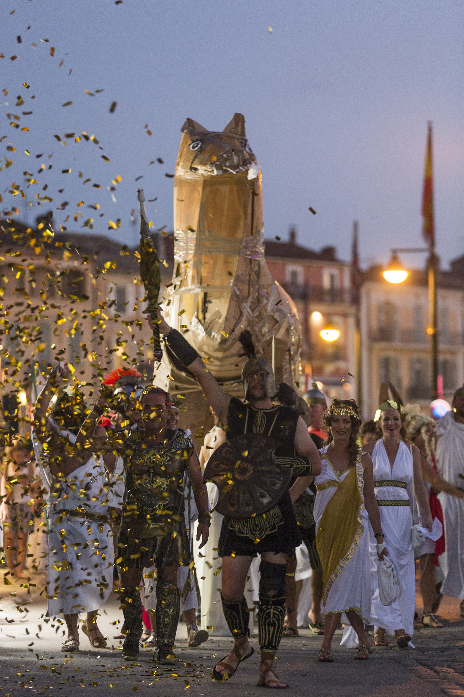 02 10 2014, Saint-Tropez (FRA,83), Voiles de Saint-Tropez 2014, Day 4, défilé des équipages   crew parade