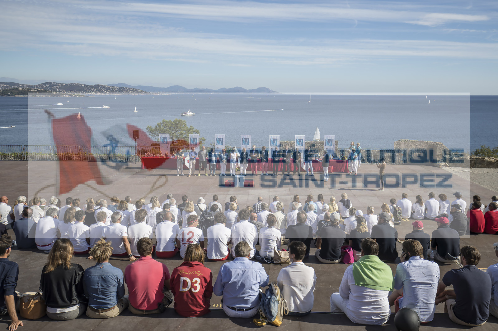 06 10 2017, Saint-Tropez (FRA,83), Les Voiles de Saint-Tropez 2017, jour , Remise des prix 06 10 2017, Saint-Tropez (FRA,83), Les Voiles de Saint-Tropez 2017, jour , Remise des prix