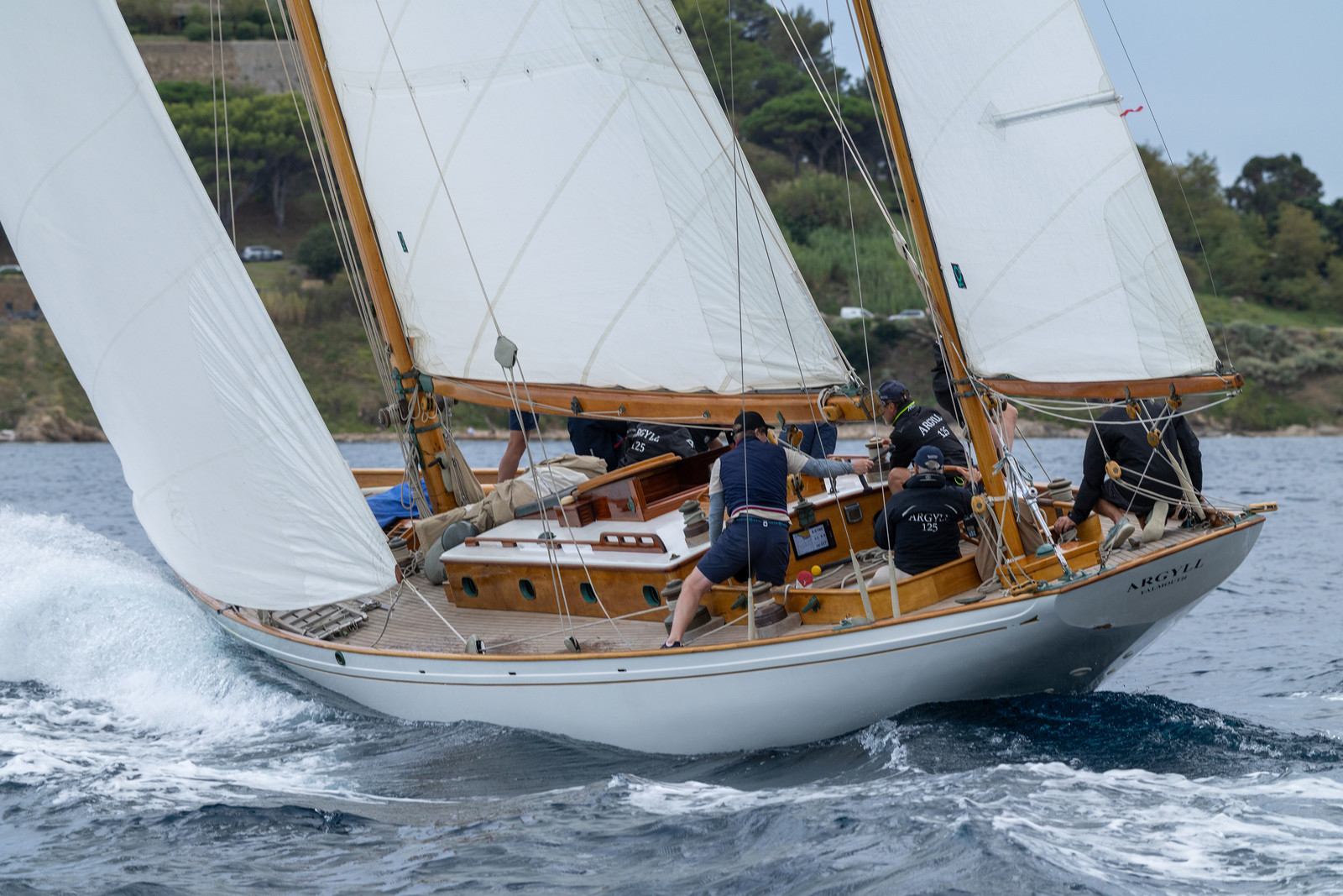 28 09 2025, Saint-Tropez (FRA), Les Voiles de Saint-Tropez 2025, Last training day and village opening 28 09 2025, Saint-Tropez (FRA), Les Voiles de Saint-Tropez 2025, Last training day and village opening