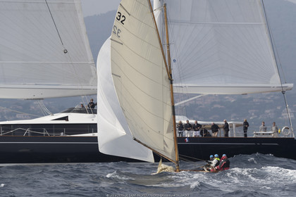 01 10 2017, Saint-Tropez (FRA,83), Les Voiles de Saint-Tropez 2017, Entrainements libres et arrivée de la Coupe du Yacht Club de France