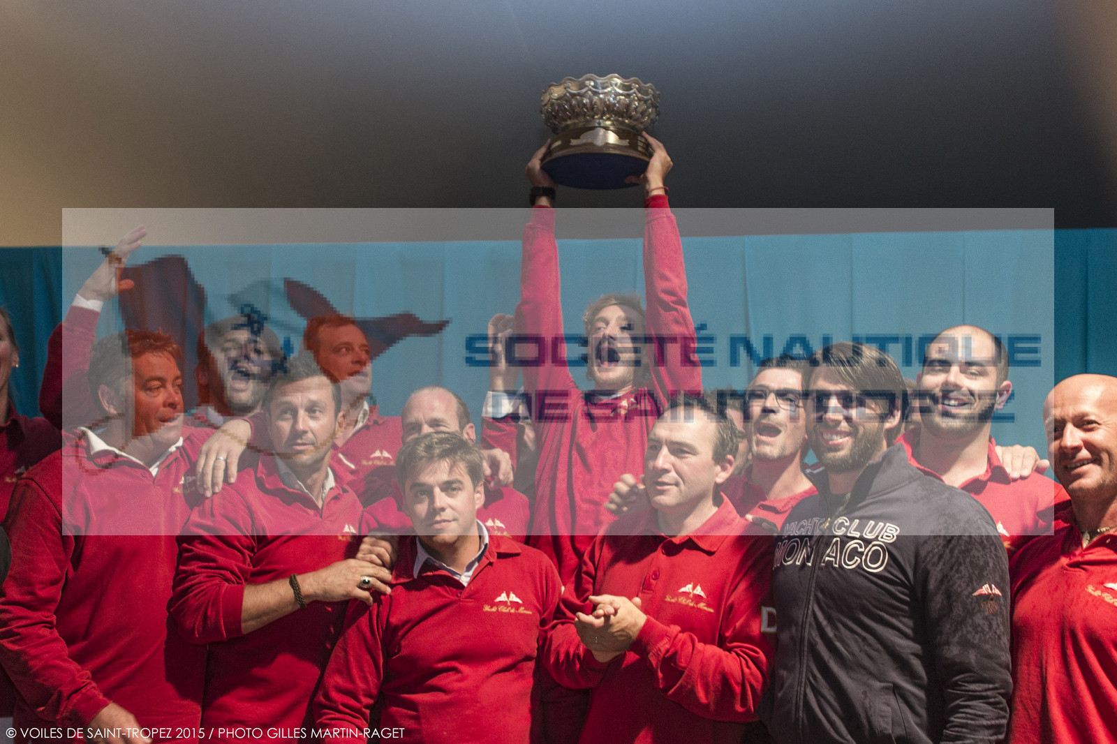 03 10 2015, Saint-Tropez (FRA,83), Voiles de Saint-Tropez 2015, Final Day, 15m Class 2015 championship prizegiving (won by Tuiga, Pierre Casiraghi 03 10 2015, Saint-Tropez (FRA,83), Voiles de Saint-Tropez 2015, Final Day, 15m Class 2015 championship prizegiving (won by Tuiga, Pierre Casiraghi