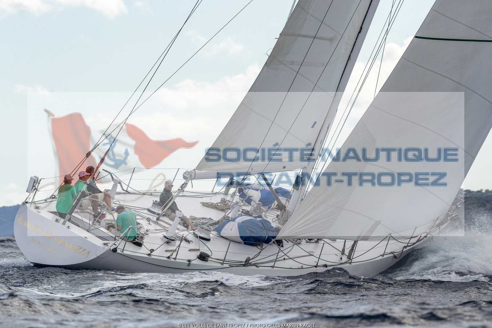 25 09 2022, Saint-Tropez (FRA, 83), Les Voiles de Saint-Tropez 2022, Arrivée des bateaux et de la Coupe d'Automne du Yacht Club de France, Il Moro V 25 09 2022, Saint-Tropez (FRA, 83), Les Voiles de Saint-Tropez 2022, Arrivée des bateaux et de la Coupe d'Automne du Yacht Club de France, Il Moro V