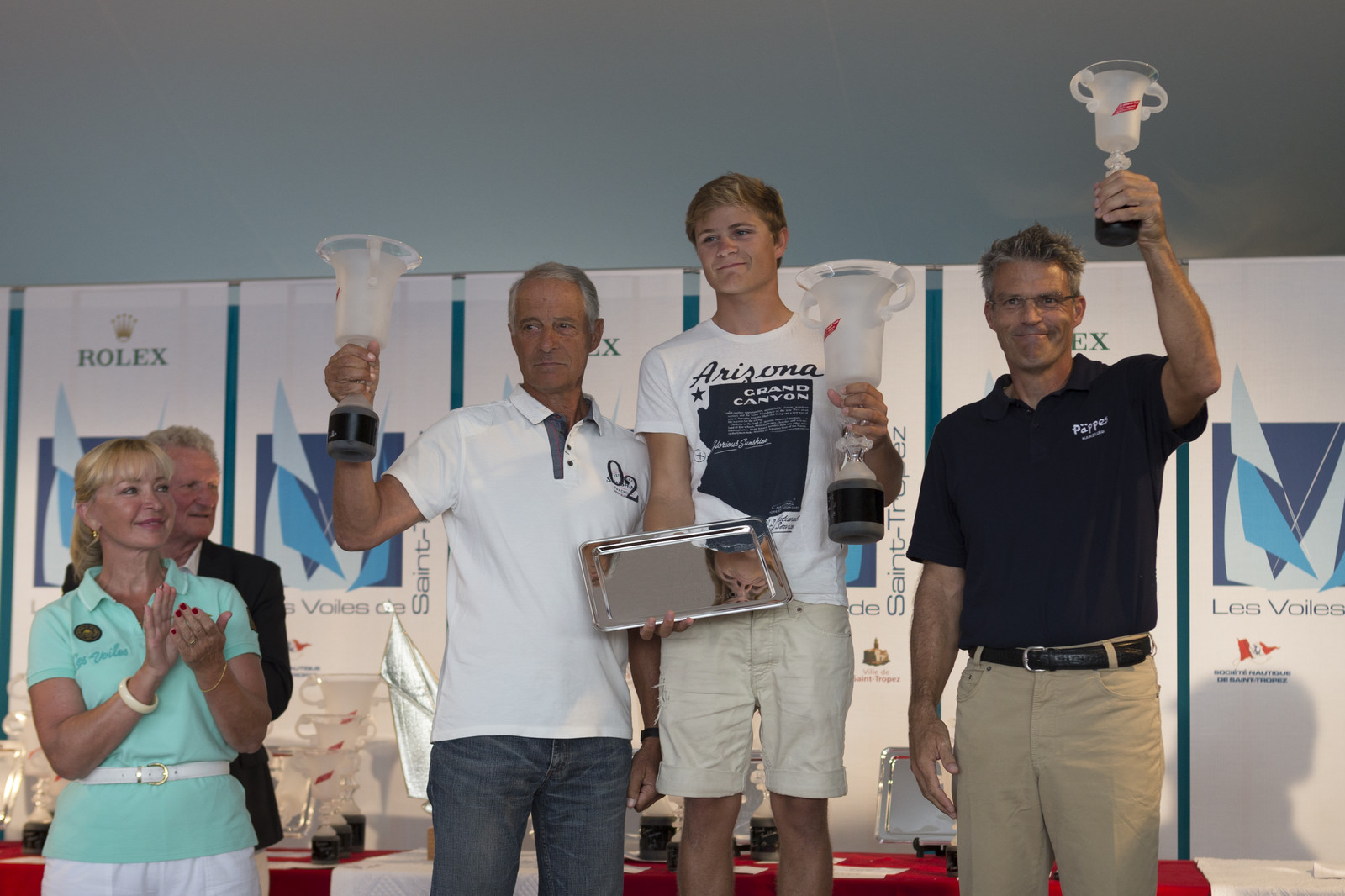 05 10 2014, Saint-Tropez (FRA,83), Voiles de Saint-Tropez 2014, Day 8, Prizegiving 05 10 2014, Saint-Tropez (FRA,83), Voiles de Saint-Tropez 2014, Day 8, Prizegiving