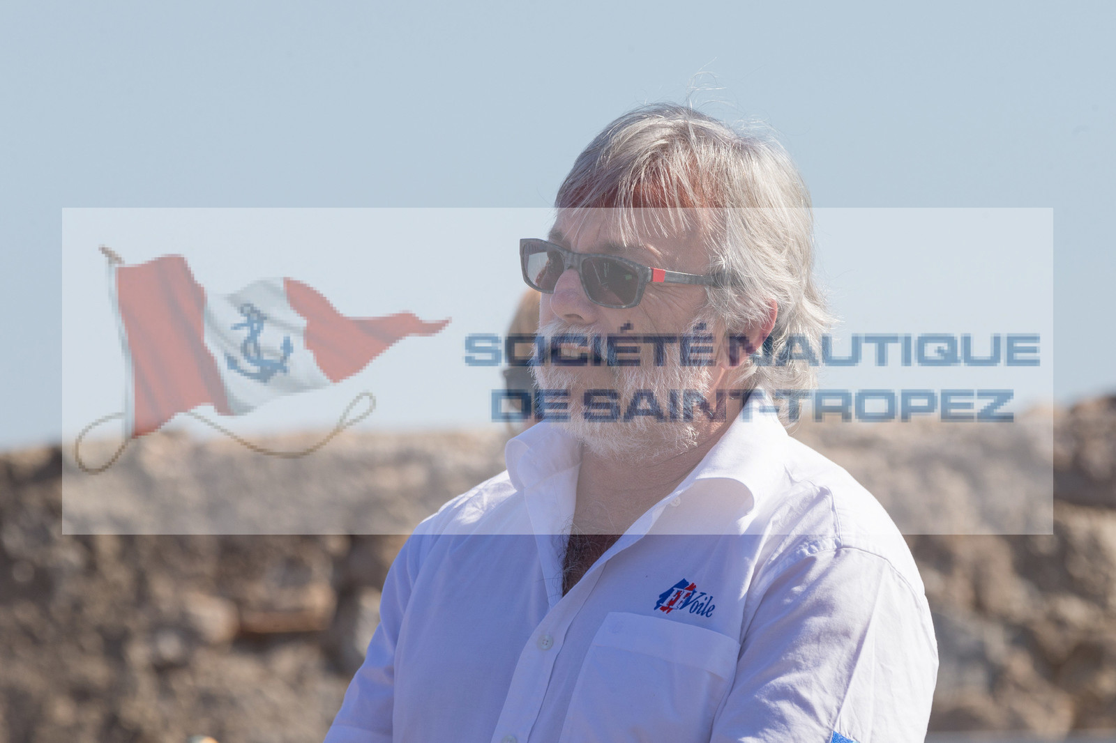 02 10 2016, Saint-Tropez (FRA,83), Voiles de Saint-Tropez 2016, Prizegiving, Georges Kohrel (Principal Race Officer) 02 10 2016, Saint-Tropez (FRA,83), Voiles de Saint-Tropez 2016, Prizegiving, Georges Kohrel (Principal Race Officer)