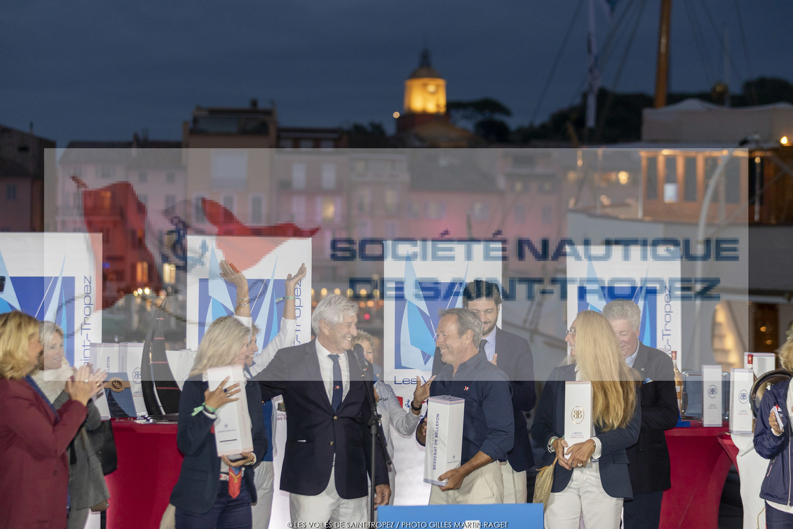02 10 2022, Saint-Tropez (FRA,83), Voiles de Saint-Tropez 2022,  prizegiving 02 10 2022, Saint-Tropez (FRA,83), Voiles de Saint-Tropez 2022,  prizegiving